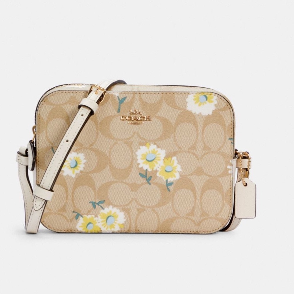 NWT Coach Mini Camera Bag Signature w/ Daisy